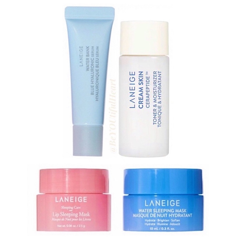 LANEIGE Happy & Hydrated Skin Besties with Mini Cream Skin Toner & Moisturizer